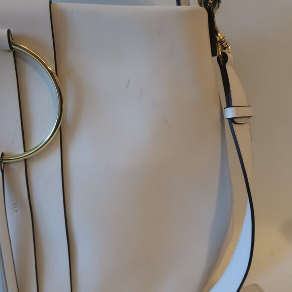 Womens Gianni Chiarini Firenze White Leather Hobo Shoulder Handbag * - Picture 3 of 16